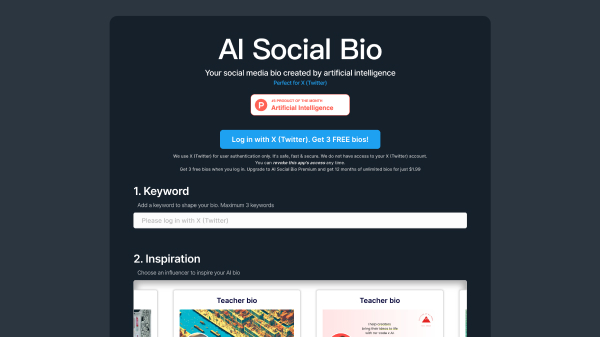 AI Social Bio